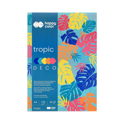 Blok Deco A4/20 5kol 170g Tropic Happy Color ST7978 01