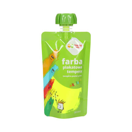 Farba tempera 100ml neon żółty saszetka Happy Color ST8152 01