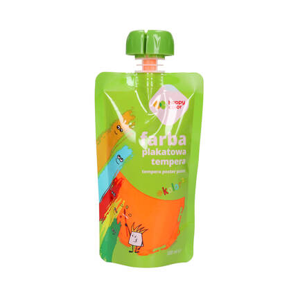 Farba tempera 100ml neon pomarańcz saszetka Happy Color ST8154 01