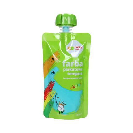 Farba tempera 100ml turkusowa saszetka Happy Color ST8160 01