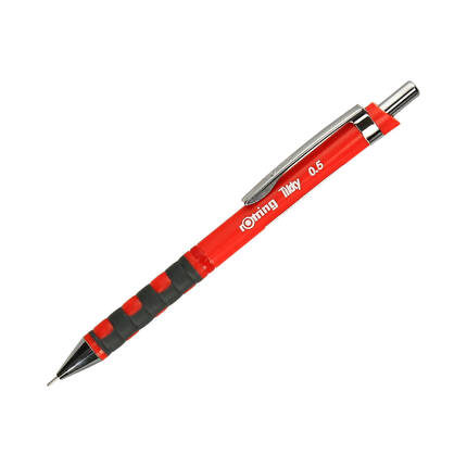 Ołówek automatyczny 0.5mm czerwony Rotring Tikky S0770500 OL9151 01