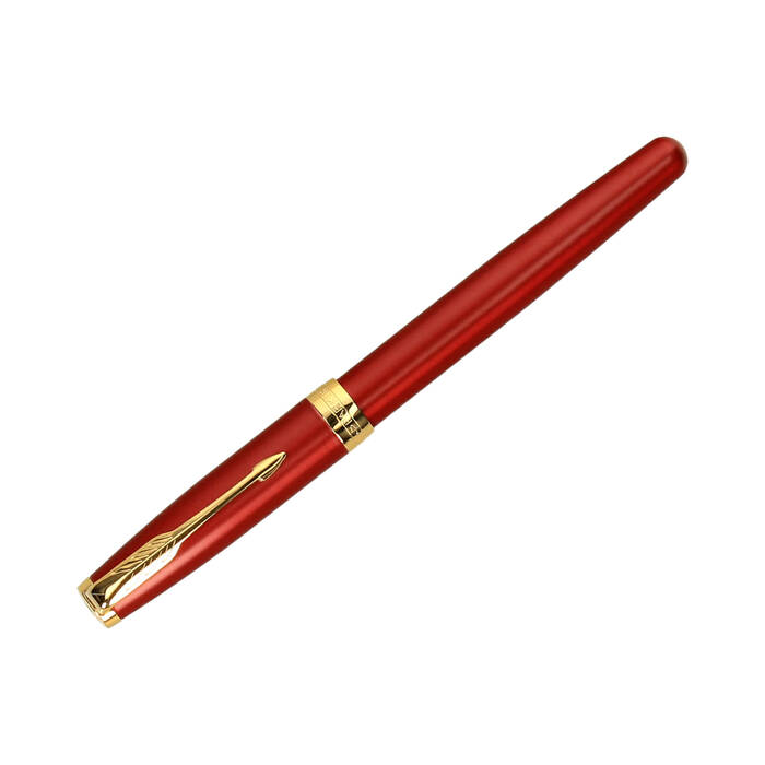 Pióro wieczne Parker Sonnet Red Lacquer GT 1931473 - stalówka F PT6867 01