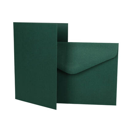 Baza do kartek ozdobnych - karnet + koperta C6 zielona (5) AG4348 01