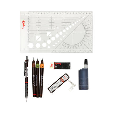 Isograph 0.2/0.3/0.5mm zestaw Combi Rotring College S0699370 OL7226 02