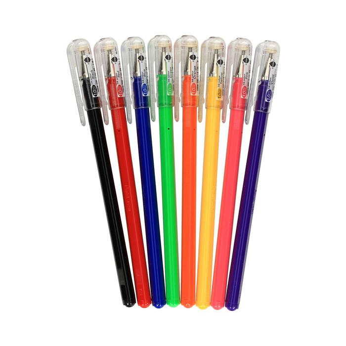 Długopis żelowy 1.00mm 8kol mix Matte Hop Pentel PN1123 03