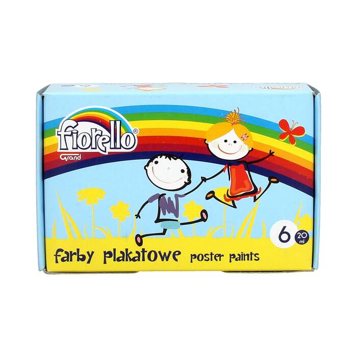Farby plakatowe 6kol 20ml Fiorello KA6742 01