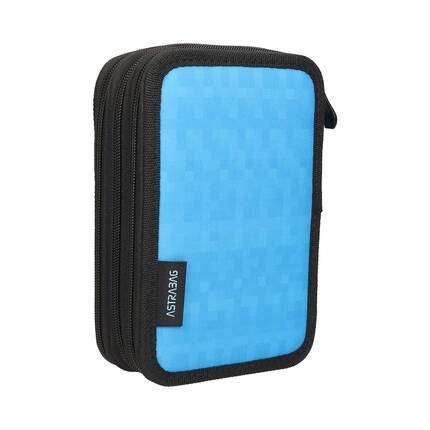 Piórnik z wyposażeniem potrójny Jumbo Blue Pixel Astrabag VK8066 02