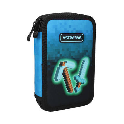 Piórnik z wyposażeniem podwójny Blue Pixel Astrabag VK8074 01