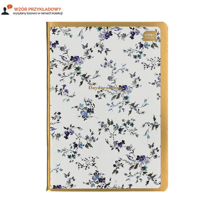 Zeszyt A5/60 linia Metallic Floral Interdruk IR1384 01