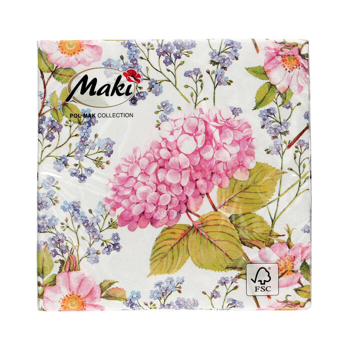 Serwetki 33x33 3w Pink Hydrangea 045901 (20) VS5960 01