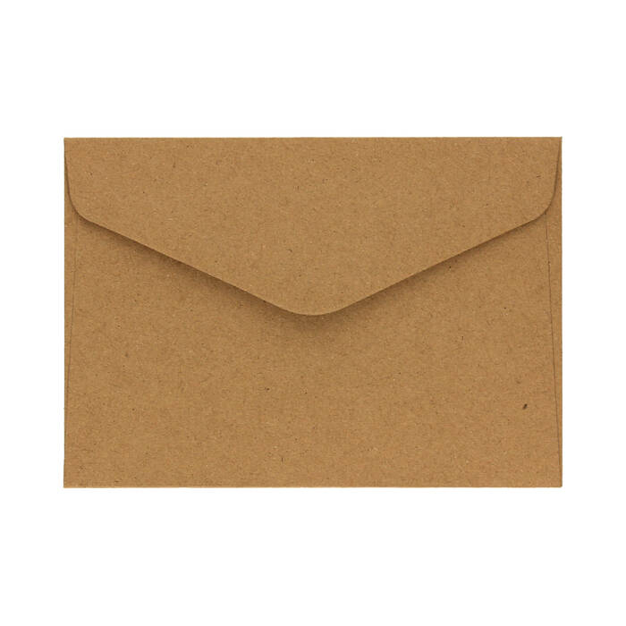 Baza do kartek ozdobnych - karnet + koperta C6 Kraft ciemnybeż (5) AG4381 03