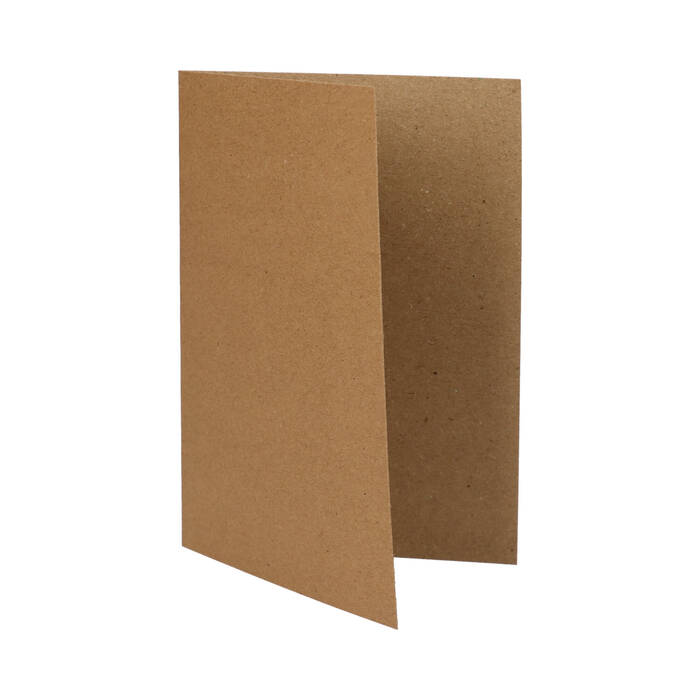 Baza do kartek ozdobnych - karnet + koperta C6 Kraft ciemnybeż (5) AG4381 02