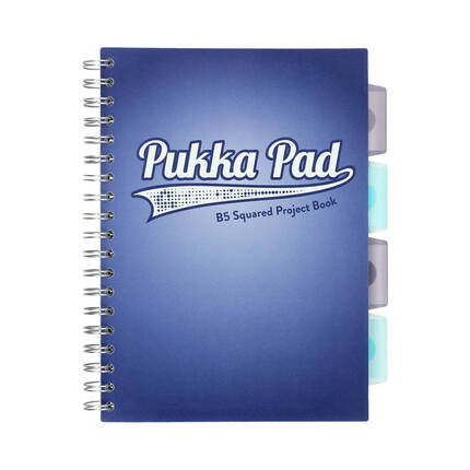 Kołozeszyt B5/100 kratka Pukka Pad Project Book Navy granatowy NZ2262 01