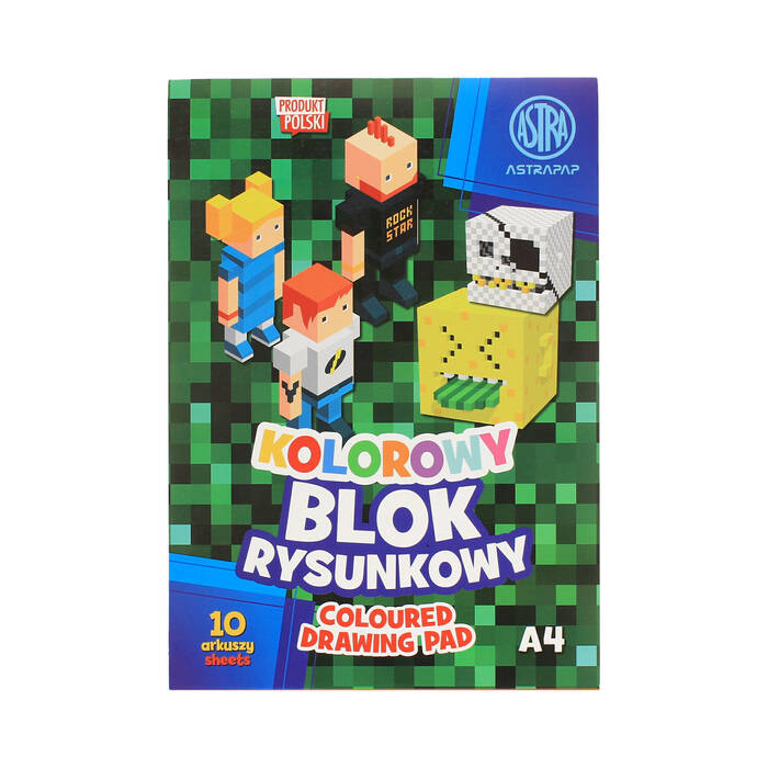 Blok rysunkowy A4/10 kolor 80g Astrapap 106022018 AZ0367 01