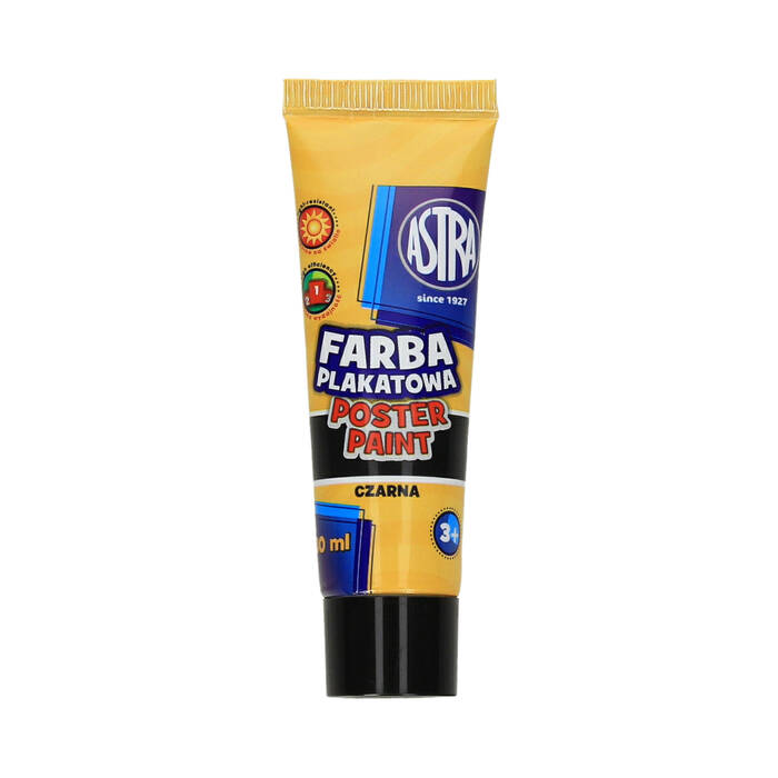 Farba plakatowa czarna 30ml Astra AZ5058 01