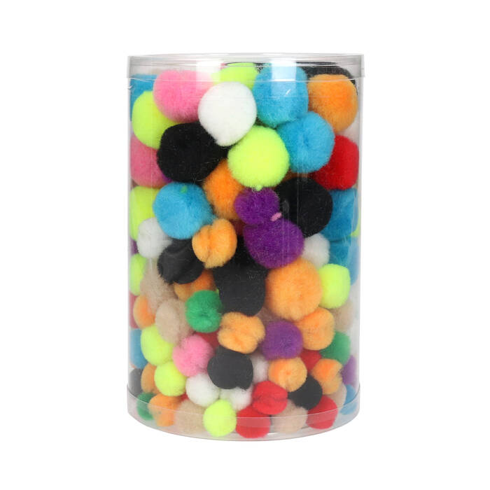 Pompon akrylowy mix - 300szt. DP9147 02