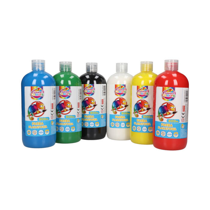 Farba plakatowa 6kol 500ml Sweet Colours Otocki FP500MIX VO0702 01