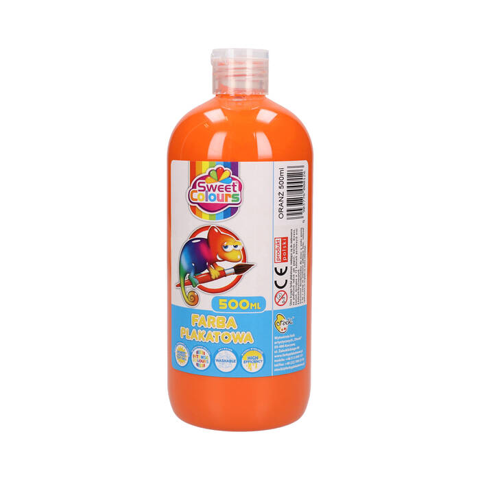 Farba plakatowa pomarańczowa 500ml Sweet Colours Otocki FP500POM VO0720 01