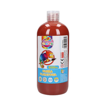 Farba plakatowa brązowa 500ml Sweet Colours Otocki FP500CBRAZ VO0731 01