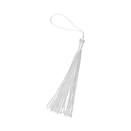 Frędzelki - chwosty ozdobne białe 8cm Brewis - 6szt. VB1400 02