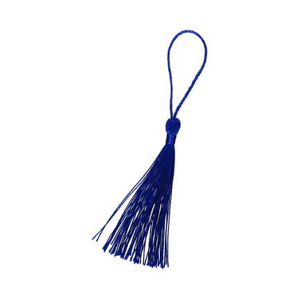 Frędzelki - chwosty ozdobne niebieskie 8cm Brewis - 6szt. VB1403 02
