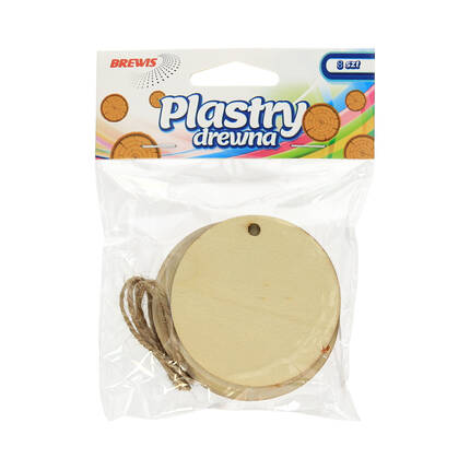 Plastry drewna z otworem 6cm Brewis PD3 - 8szt. VB1426 01
