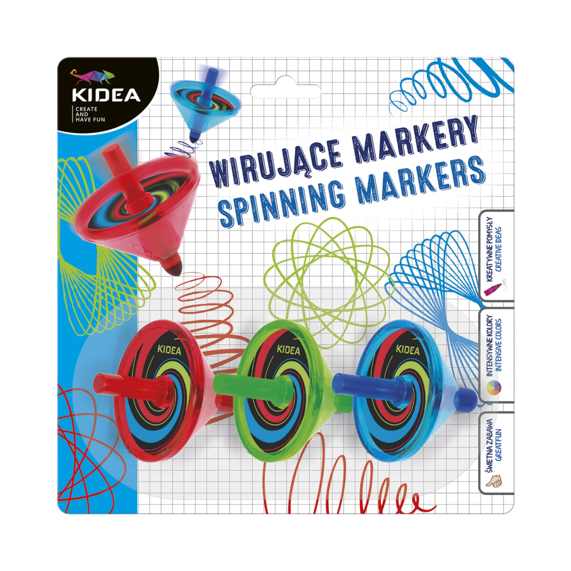 Wirujace markery 3kol Kidea VD0489 01 Wirujace markery 3kol Kidea VD0489 01