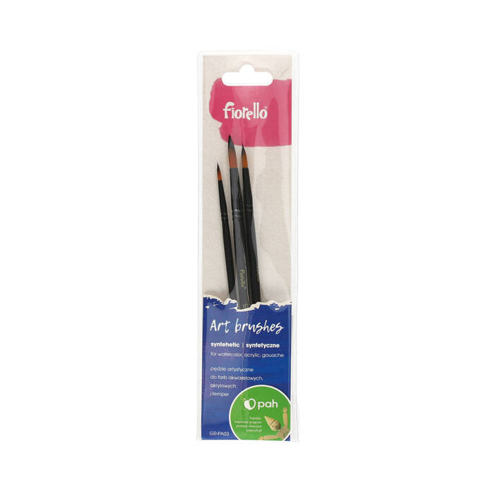 Pędzel nylonowy Fiorello mix GR-PA03 - 3szt. KA7441 01