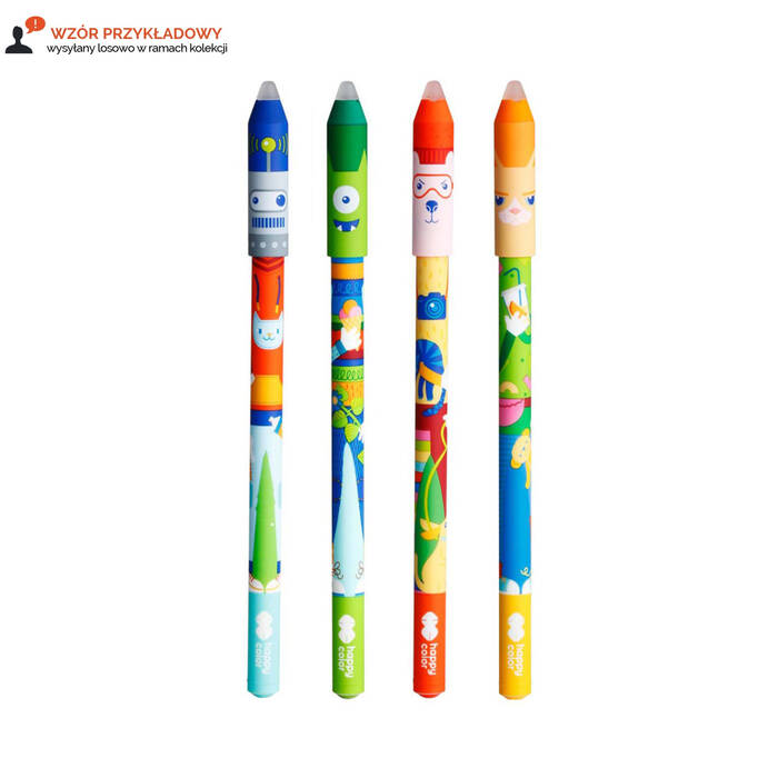 Długopis 0.5mm usuwalny niebieski Cool Gang Happy Color ST6172 03