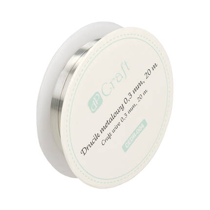 Drucik metalowy 20m srebrny DP7697 02