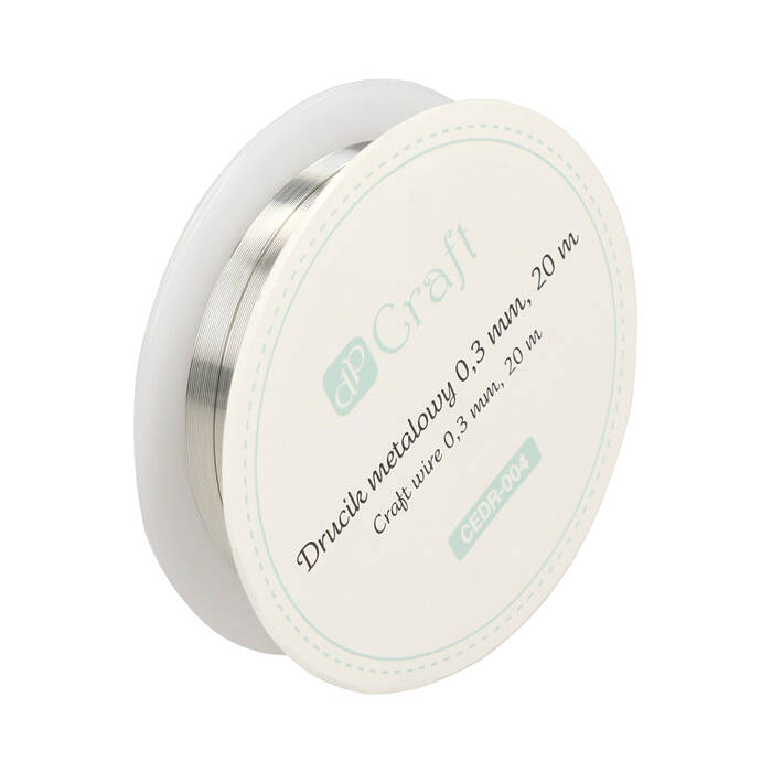 Drucik metalowy 20m srebrny DP7697 02