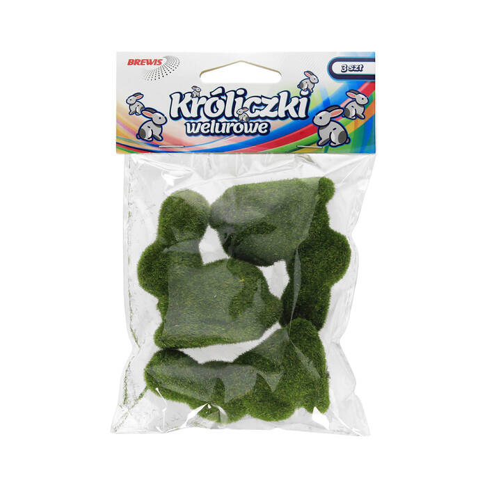 Króliczek styropianowy welurowy - 3szt. Brewis SKE1 VB1432 01