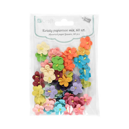 Kwiaty papierowe 2cm mix (60) DP0104 01