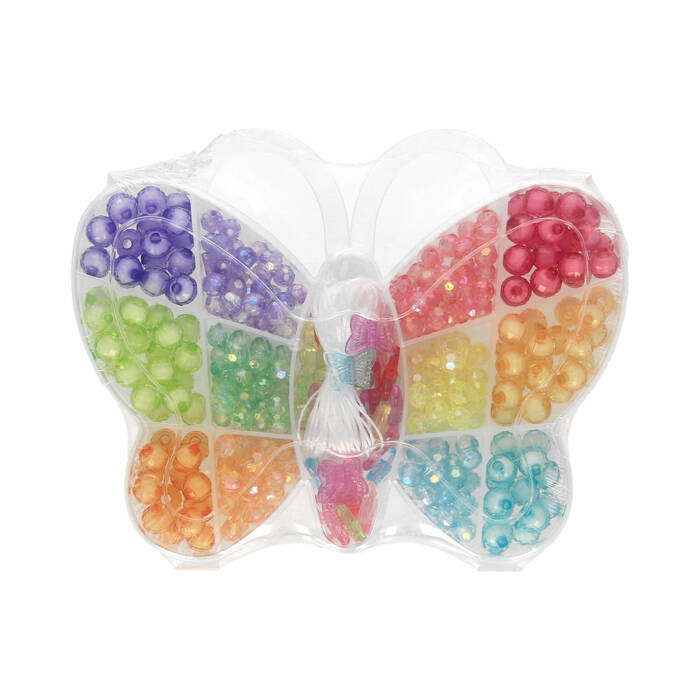 Zestaw do tworzenia biżuterii - koraliki + akcesoria Motyl Dp Craft DP0226 01