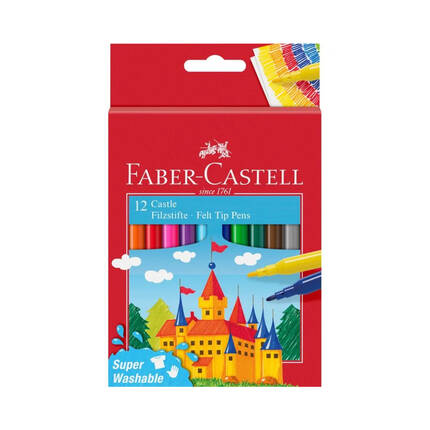 Flamastry 12kol zamek Faber - Castel FC554201 FC5155 01