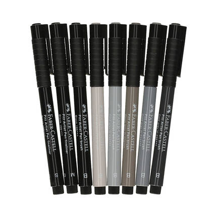 Zestaw pisaków 8szt. Pitt Artists Pens Manga Basic Faber Castell 167107 AX6092 02