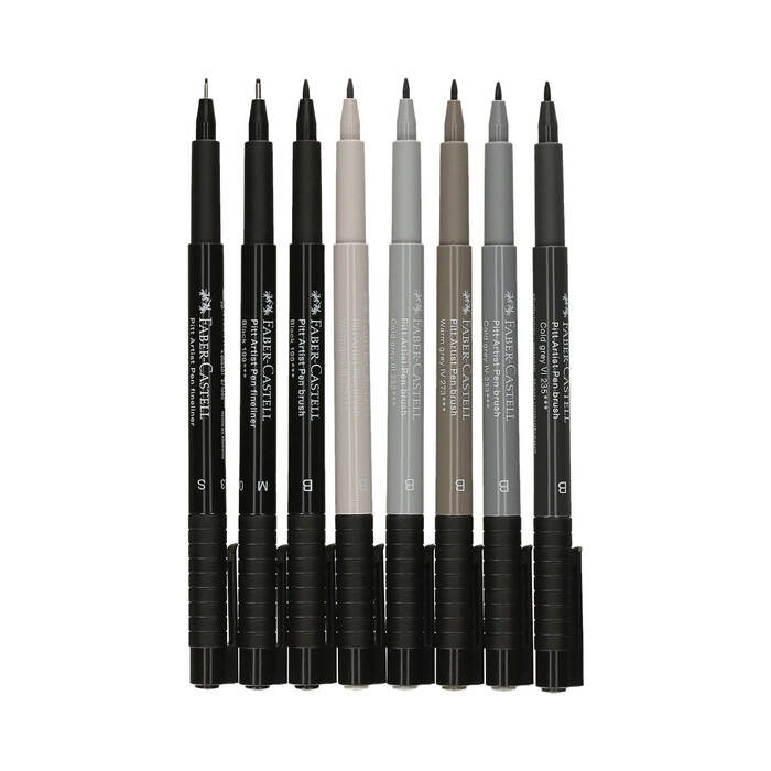 Zestaw pisaków 8szt. Pitt Artists Pens Manga Basic Faber Castell 167107 AX6092 03