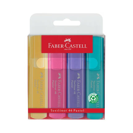 Zakreślacz 4kol pastelowe Faber-Castell 154610 FC1117 01