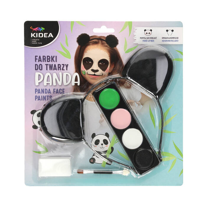 Farby do malowania twarzy + opaska Panda Kidea FDTZPAKA VD0432 01