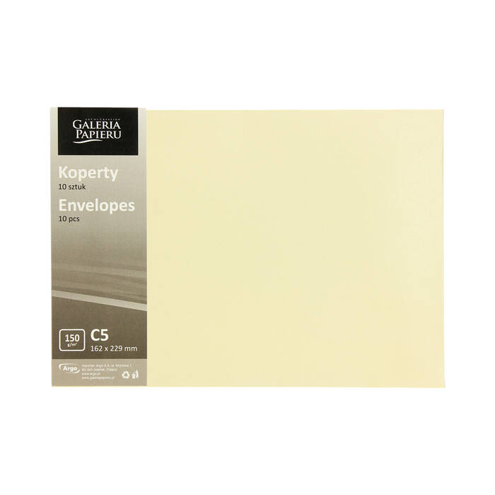 Koperty C5 kremowe Pearl 150g (10) AG4452 02