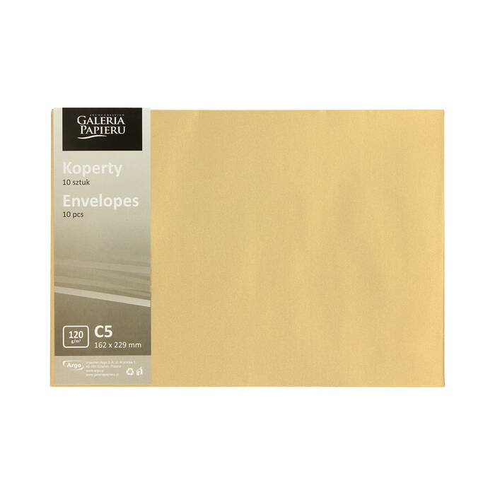Koperty C5 złote Pearl 120g (10) AG4453 02