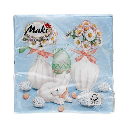 Serwetki 33x33 3w Daisies In White Vases 010301 (20) VS6100 01