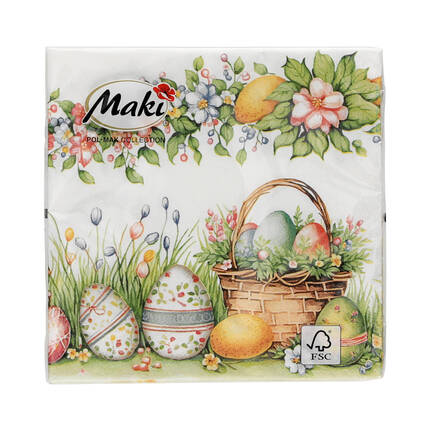 Serwetki 33x33 3w Watercolour Scene Basket 012501 (20) VS6101 01
