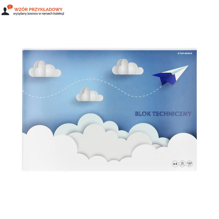 Blok techniczny A4/10 biały Basic Top2000 400184493 TP2430 01