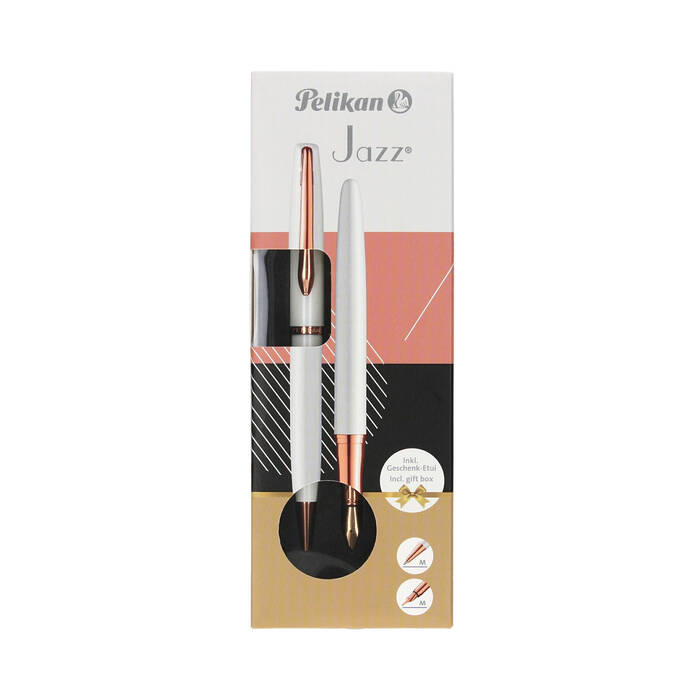 Pióro wieczne + długopis Pelikan Jazz Noble Elegance Pearl 400189916 VH0411 03