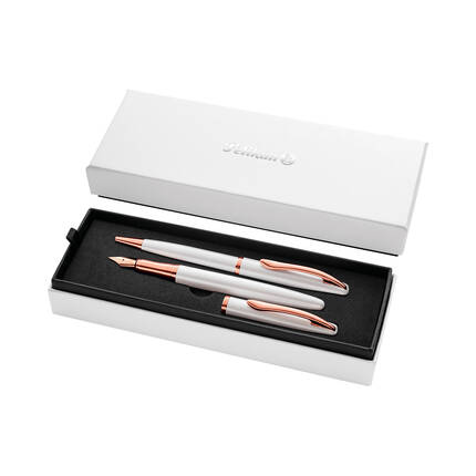 Pióro wieczne + długopis Pelikan Jazz Noble Elegance Pearl 400189916 VH0411 01