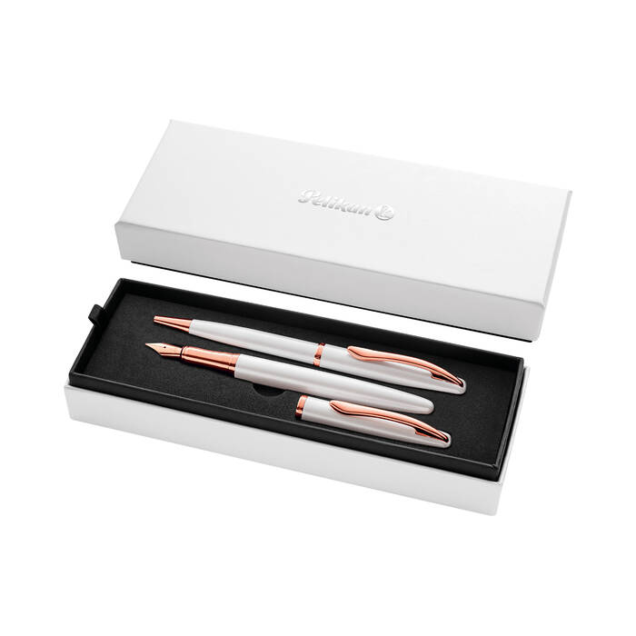 Pióro wieczne + długopis Pelikan Jazz Noble Elegance Pearl 400189916 VH0411 01