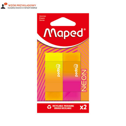 Gumka uniwersalna 22x16x61 Neon Maped - 2szt. 121900 MA5174 01