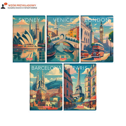 Zeszyt A5/60 kratka Retro City Herlitz 400196845 VH4058 02