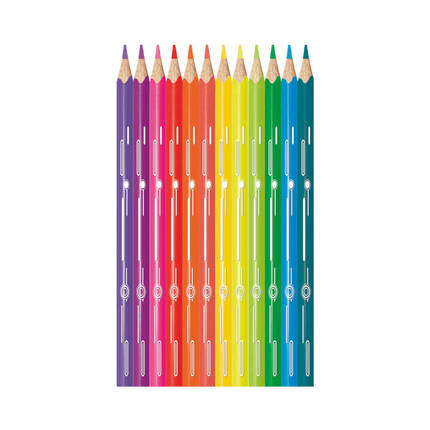 Kredki ołówkowe 12kol trókątne Neon Maped 831802 MA5176 02